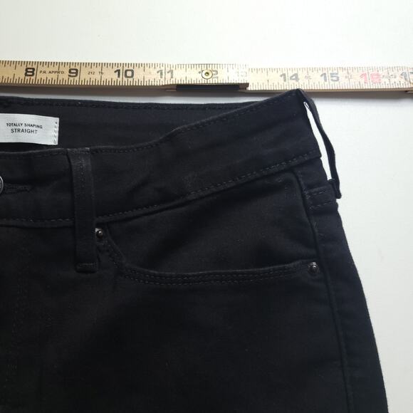 Levi Strauss Signature Straight Leg Black Jeans Size 6M Classic Western Festival - Picture 7 of 9